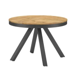 Ozzio PetaloTable ronde design extensible avec pieds en métal><noscript><img width=