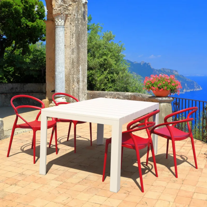 Pia Chaise de jardin tendance empilable en polypropylène> Chaise De Jardin