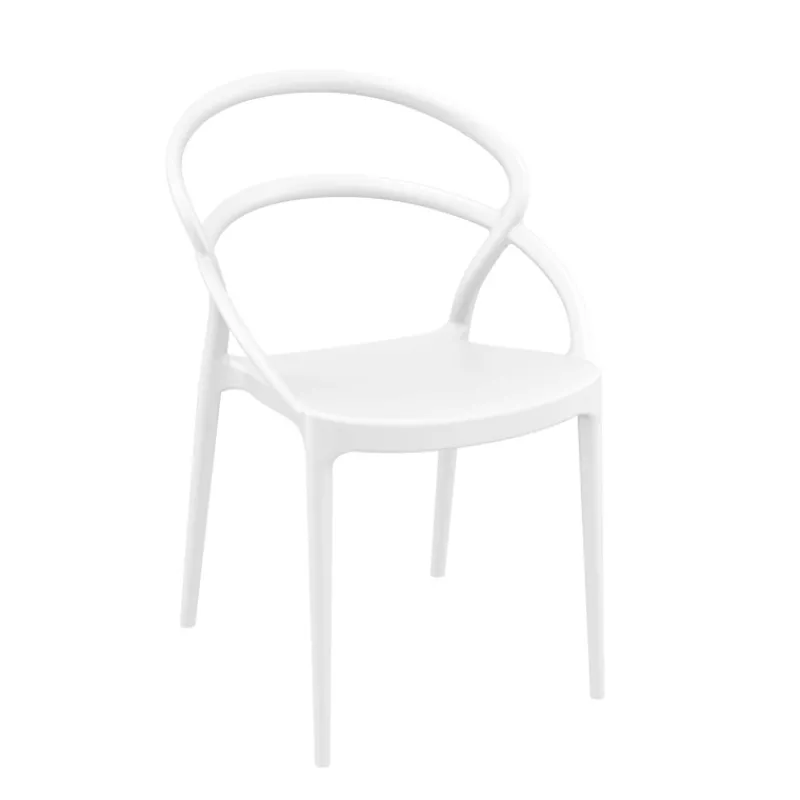 Pia Chaise de jardin tendance empilable en polypropylène> Chaise De Jardin
