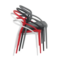 Pia Chaise de jardin tendance empilable en polypropylène><noscript><img width=
