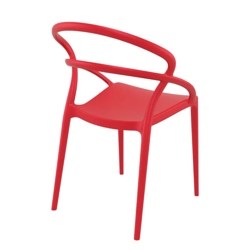 Pia Chaise de jardin tendance empilable en polypropylène> Chaise De Jardin