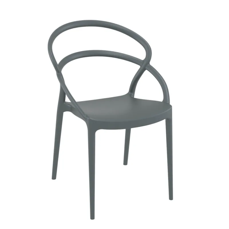 Pia Chaise de jardin tendance empilable en polypropylène> Chaise De Jardin