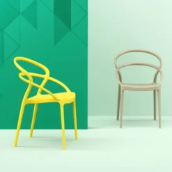 Pia Chaise tendance empilable en polypropylène><noscript><img width=