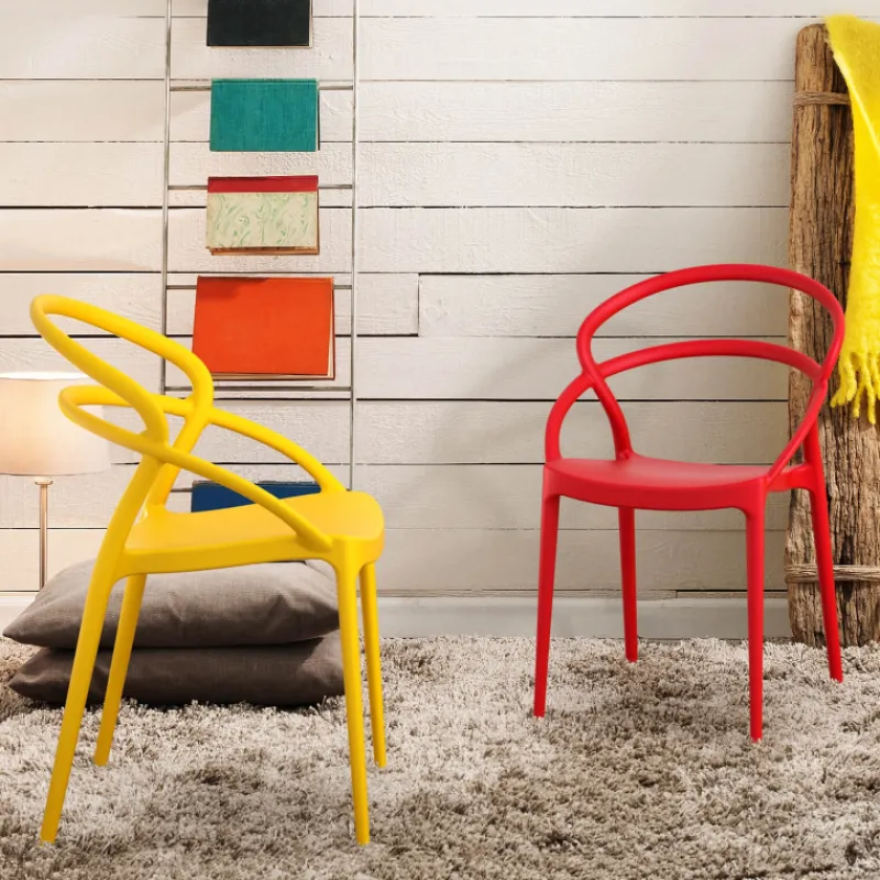 Pia Chaise tendance empilable en polypropylène> Chaise De Cuisine|Chaise De Salle à Manger