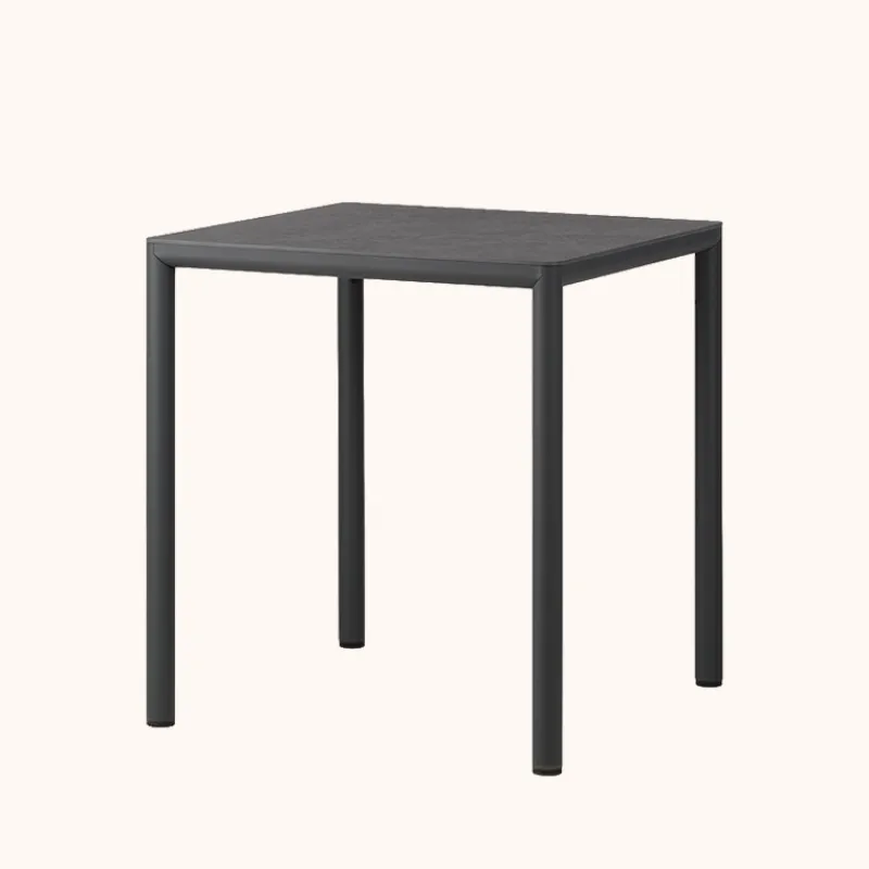 Piave Table de jardin carrée en stratifié avec pieds en aluminium> Table De Jardin