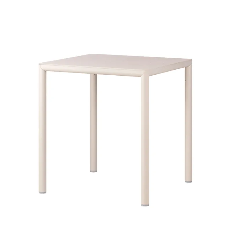 Piave Table de jardin carrée en stratifié avec pieds en aluminium> Table De Jardin