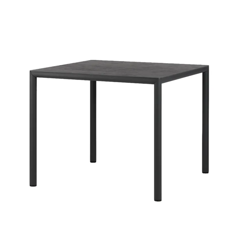 Piave Table de jardin carrée en stratifié avec pieds en aluminium> Table De Jardin