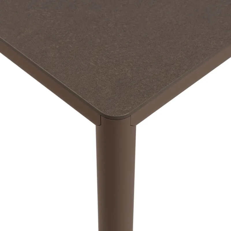 Piave Table de jardin carrée en stratifié avec pieds en aluminium> Table De Jardin