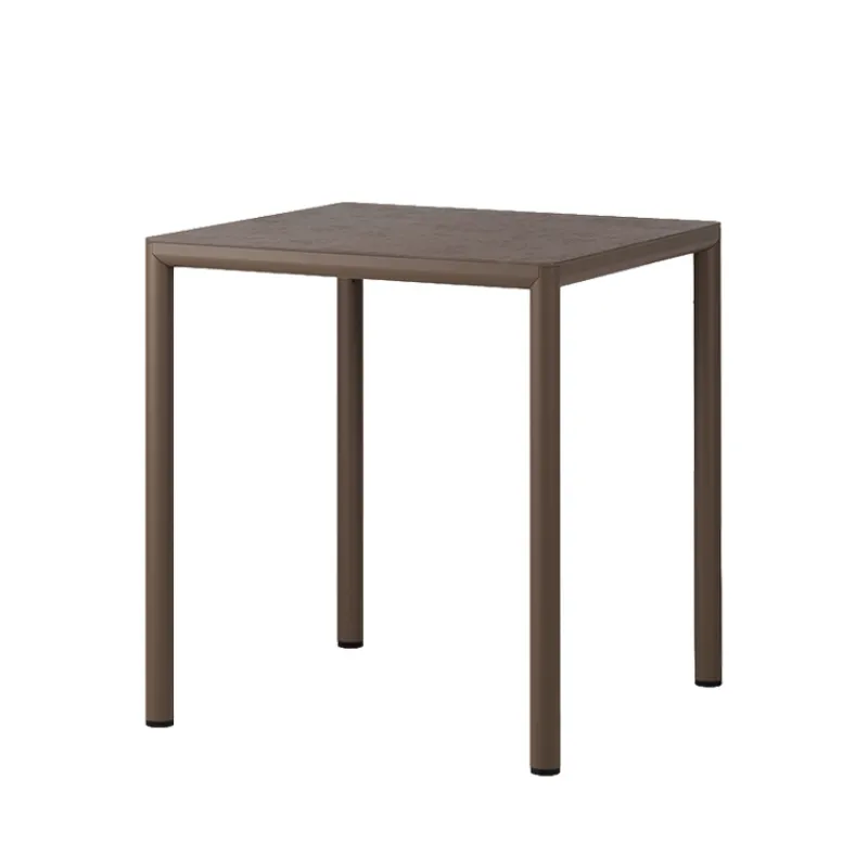 Piave Table de jardin carrée en stratifié avec pieds en aluminium> Table De Jardin