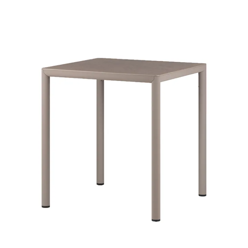 Piave Table de jardin carrée en stratifié avec pieds en aluminium> Table De Jardin