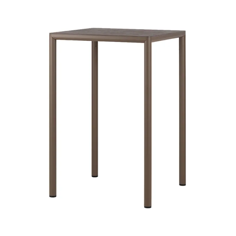 Piave Table de jardin carrée en stratifié avec pieds en aluminium> Table De Jardin