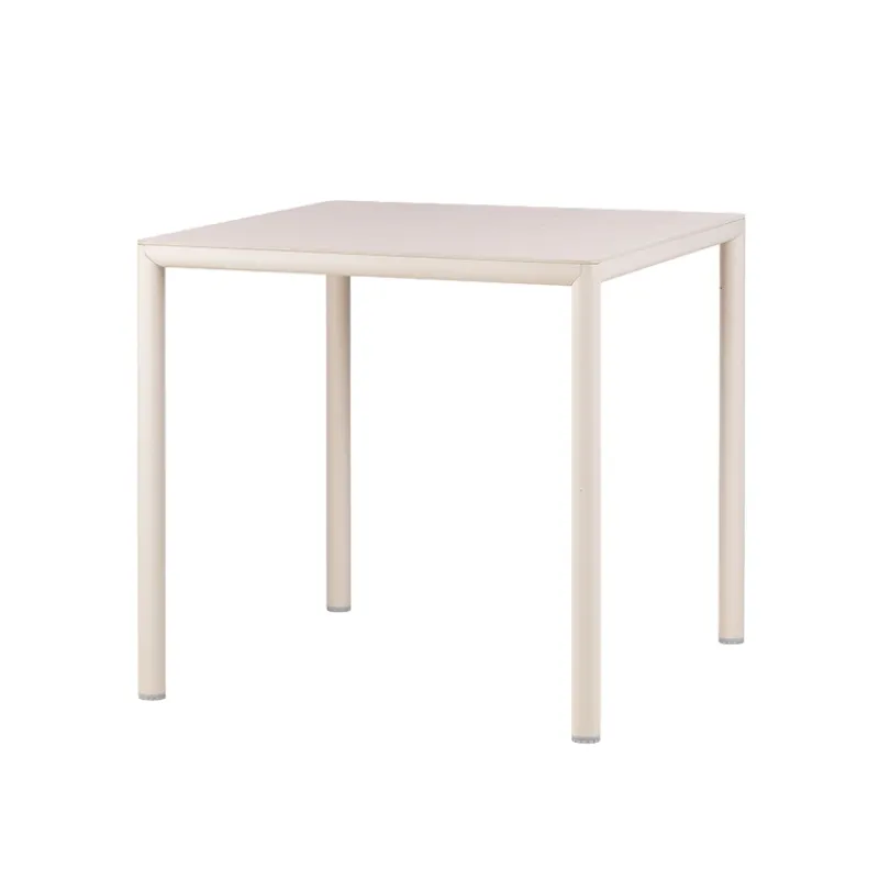 Piave Table de jardin carrée en stratifié avec pieds en aluminium> Table De Jardin