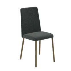 Perfecta Pierrot Chaise de salle à manger confortable en tissu et pieds en métal> Chaise De Salle à Manger