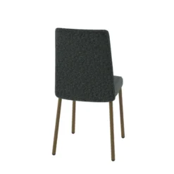 Perfecta Pierrot Chaise de salle à manger confortable en tissu et pieds en métal> Chaise De Salle à Manger