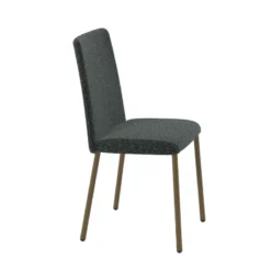 Perfecta Pierrot Chaise de salle à manger confortable en tissu et pieds en métal><noscript><img width=