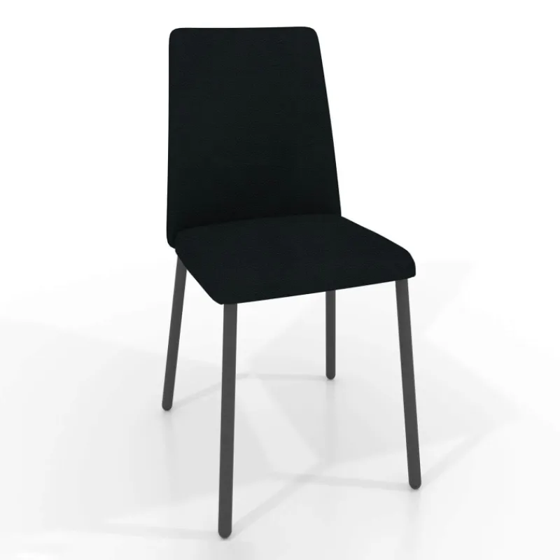 Perfecta Pierrot Chaise intemporelle rembourrée en simili avec pieds en métal> Chaise De Cuisine|Chaise De Salle à Manger