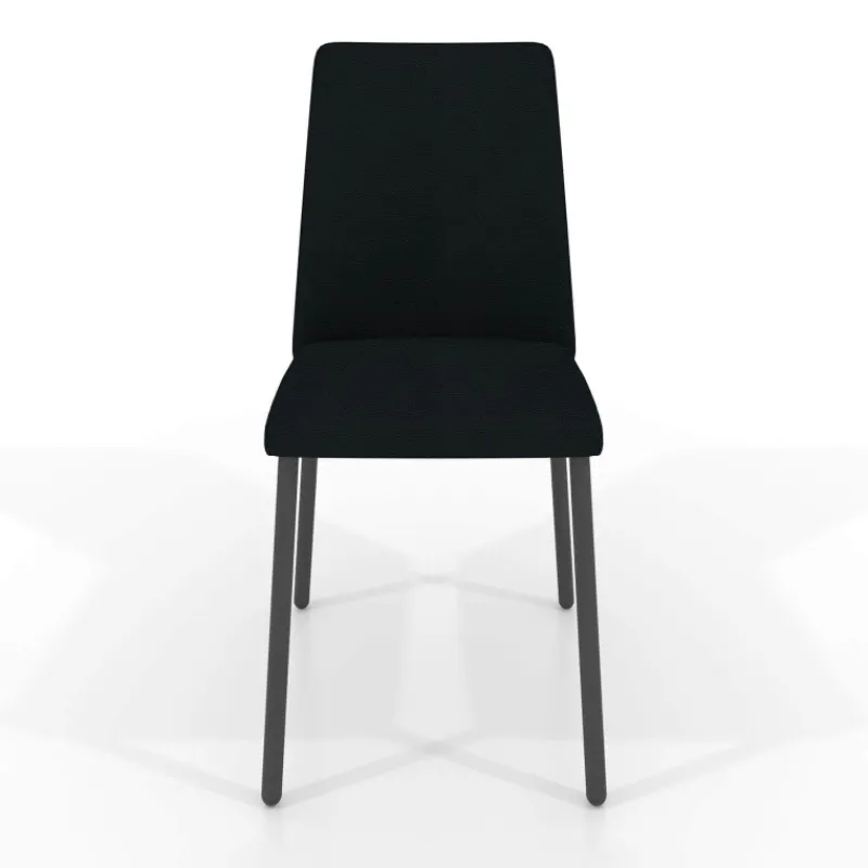 Perfecta Pierrot Chaise intemporelle rembourrée en simili avec pieds en métal> Chaise De Cuisine|Chaise De Salle à Manger