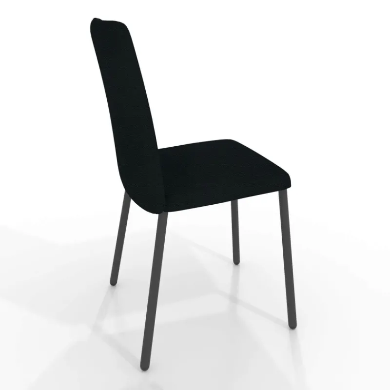 Perfecta Pierrot Chaise intemporelle rembourrée en simili avec pieds en métal> Chaise De Cuisine|Chaise De Salle à Manger