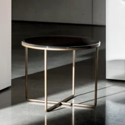 Sovet Italia Piktor Sovet Table basse ronde en verre> Table De Salon