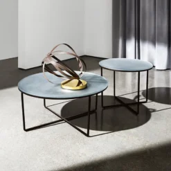Sovet Italia Piktor Sovet Table basse ronde en verre><noscript><img width=