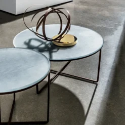 Sovet Italia Piktor Sovet Table basse ronde en verre><noscript><img width=
