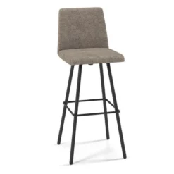 Perfecta Pinot Tabouret bar pivotant en tissu et pieds en métal obliques> Tabouret De Bar (assise +/- 80 Cm)