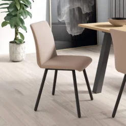 Perfecta Pisa Chaise de salle à manger moderne en métal et simili> Chaise De Cuisine|Chaise De Salle à Manger