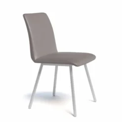 Perfecta Pisa Chaise de salle à manger moderne en métal et simili><noscript><img width=