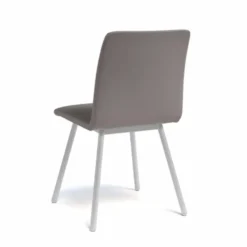 Perfecta Pisa Chaise de salle à manger moderne en métal et simili><noscript><img width=