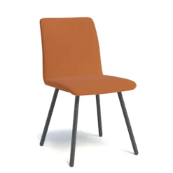 Perfecta Pisa Chaise de salle à manger moderne en métal et simili><noscript><img width=