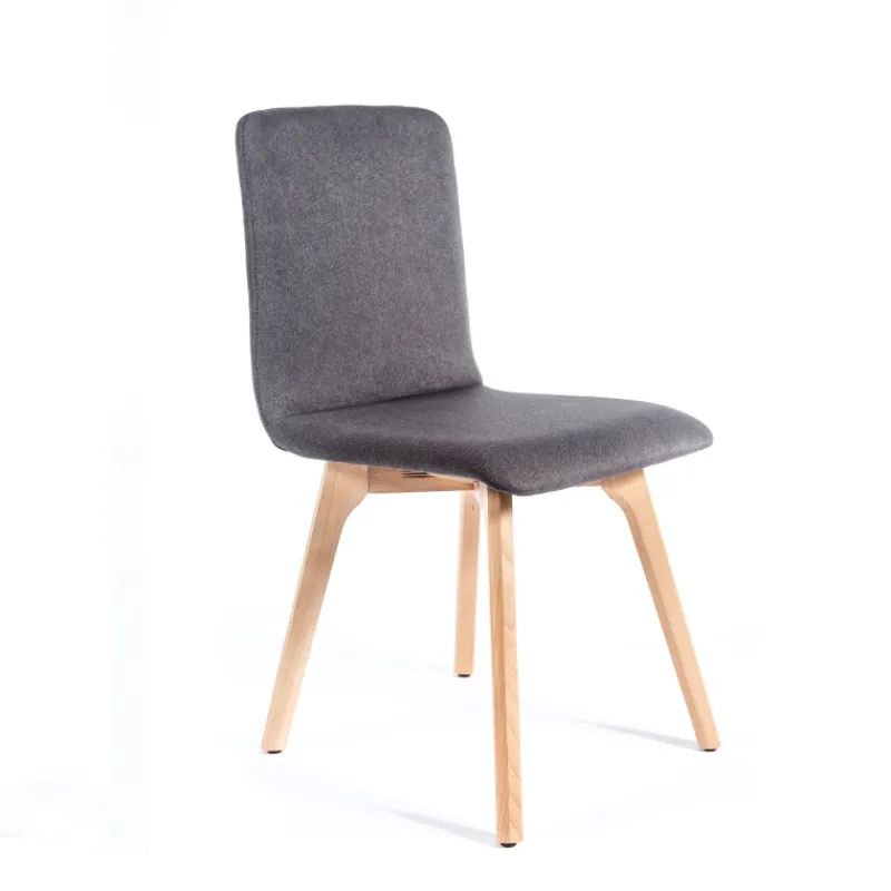Sessio Plaza Chaise de salle à manger moderne en tissu et bois> Chaise De Salle à Manger|Chaise Salon