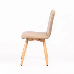 Sessio Plaza Chaise moderne rembourrée avec pieds en bois coniques><noscript><img width=