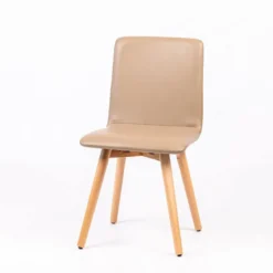 Sessio Plaza Chaise moderne rembourrée avec pieds en bois coniques><noscript><img width=
