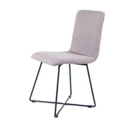 Sessio Plaza diamant Chaise design en tissu avec pieds filaires en métal noir> Chaise De Salle à Manger|Chaise Salon