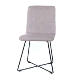 Sessio Plaza diamant Chaise design en tissu avec pieds filaires en métal noir><noscript><img width=