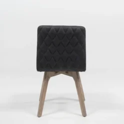 Sessio Plaza diamant Chaise de séjour scandinave matelassée en synthétique et bois><noscript><img width=