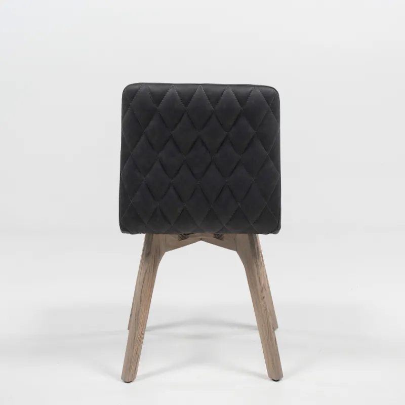 Sessio Plaza diamant Chaise de séjour scandinave matelassée en synthétique et bois> Chaise De Cuisine|Chaise De Salle à Manger