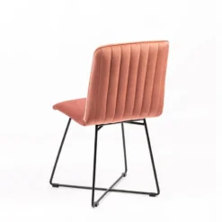 Sessio Plaza line Chaise design en tissu avec dos matelassé et pieds en métal croisés><noscript><img width=