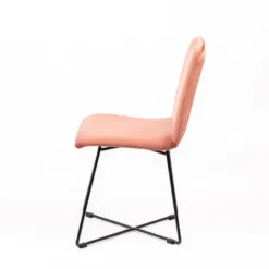 Sessio Plaza line Chaise design en tissu avec dos matelassé et pieds en métal croisés><noscript><img width=