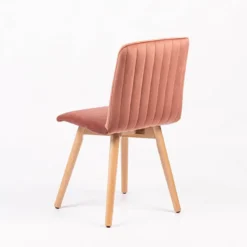 Sessio Plaza line Chaise en tissu avec dos matelassé et pieds en bois><noscript><img width=