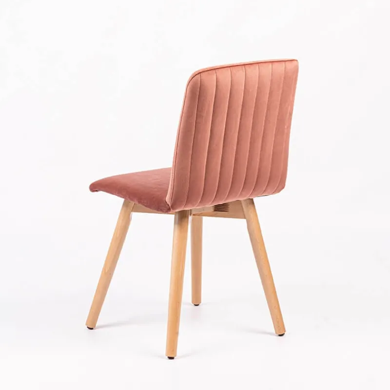 Sessio Plaza line Chaise en tissu avec dos matelassé et pieds en bois> Chaise De Salle à Manger|Chaise Salon