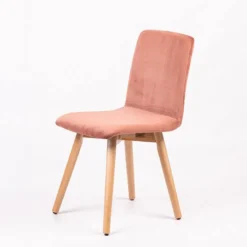 Sessio Plaza line Chaise en tissu avec dos matelassé et pieds en bois><noscript><img width=
