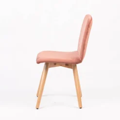 Sessio Plaza line Chaise en tissu avec dos matelassé et pieds en bois><noscript><img width=