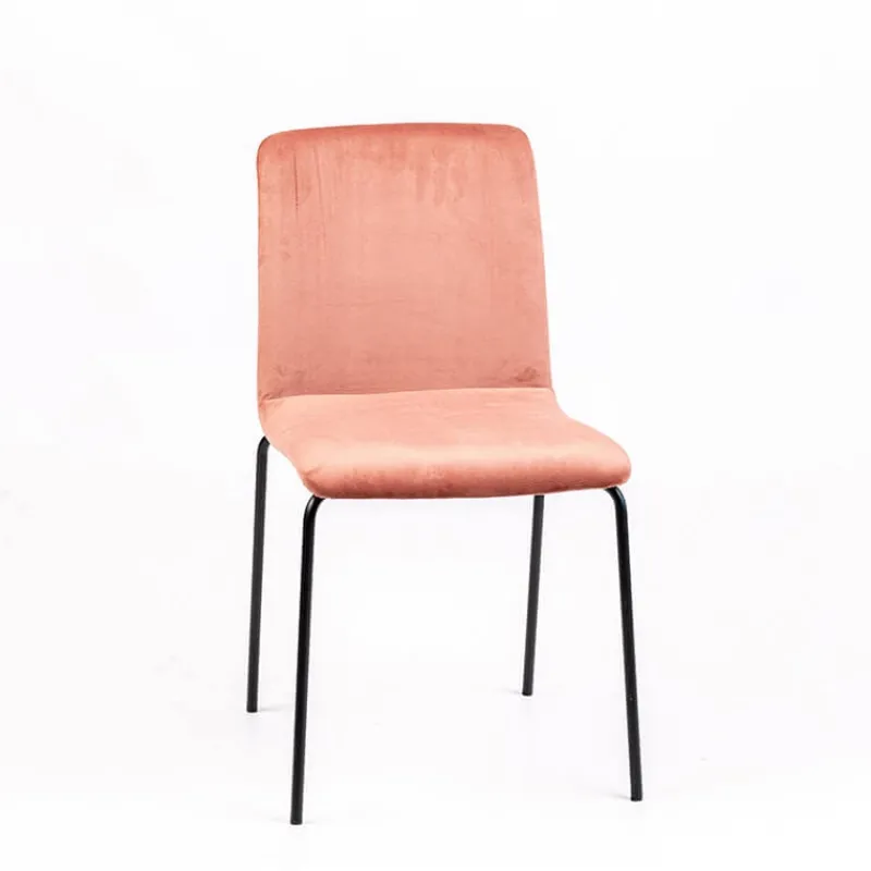 Sessio Plaza line Chaise moderne avec dos matelassé en tissu et pieds en métal> Chaise Salon|Chaise De Salle à Manger