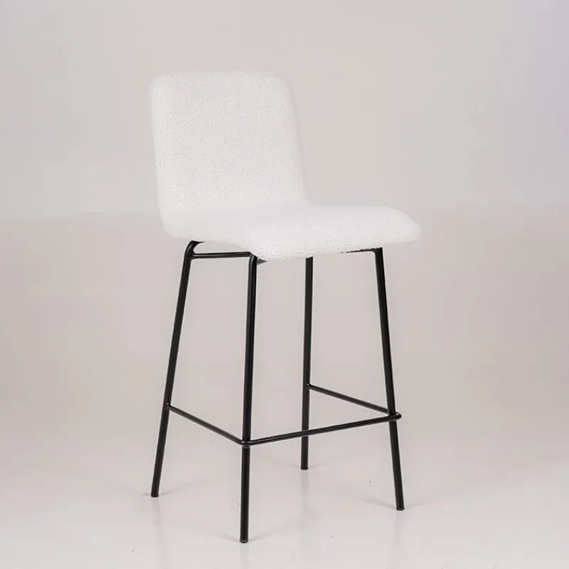 Sessio Plaza Tabouret snack moderne en tissu et pieds en métal> Tabouret Snack (assise +/- 65 Cm)|Tabouret De Bar (assise +/- 80 Cm)