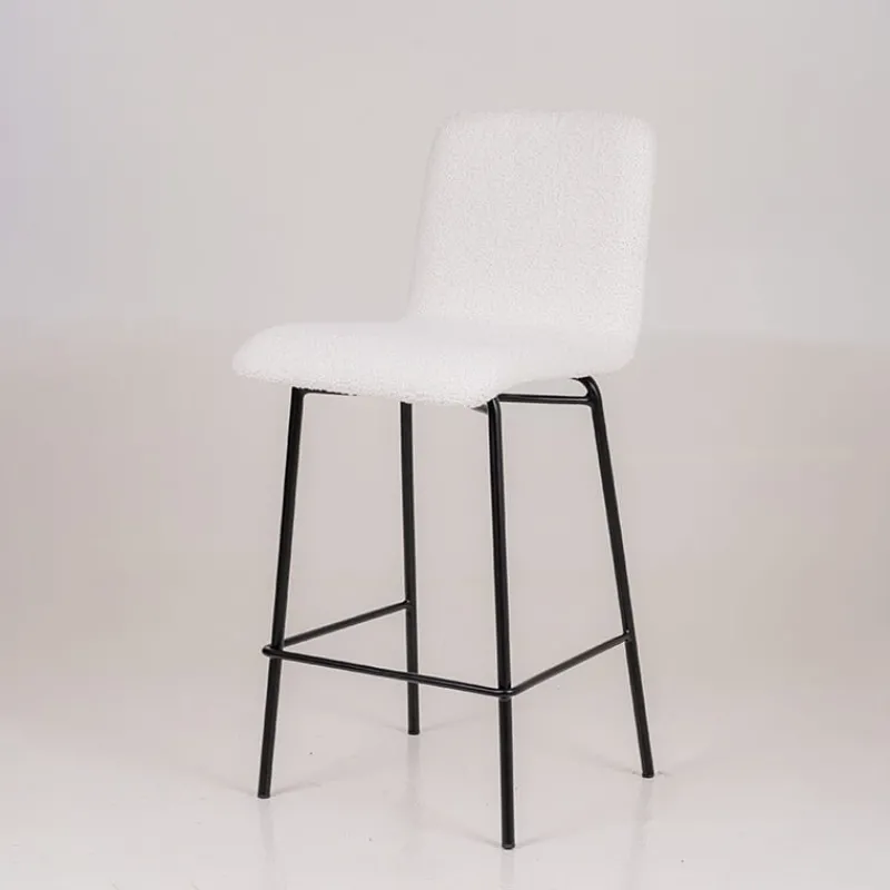 Sessio Plaza Tabouret snack moderne en tissu et pieds en métal> Tabouret Snack (assise +/- 65 Cm)|Tabouret De Bar (assise +/- 80 Cm)