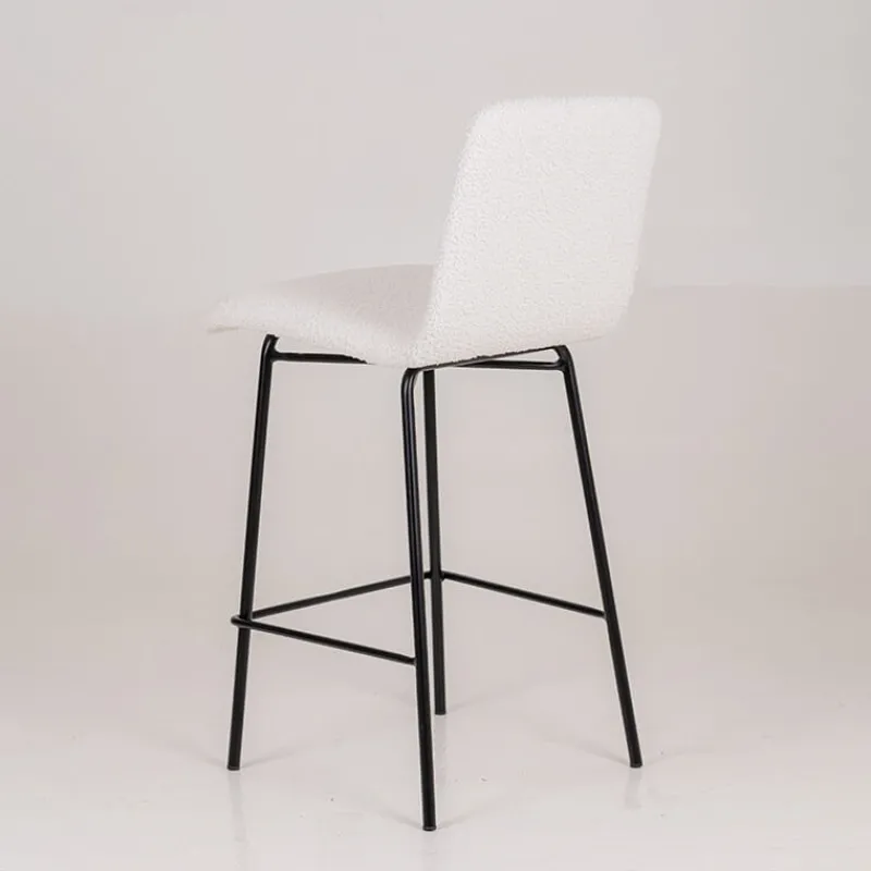 Sessio Plaza Tabouret snack moderne en tissu et pieds en métal> Tabouret Snack (assise +/- 65 Cm)|Tabouret De Bar (assise +/- 80 Cm)
