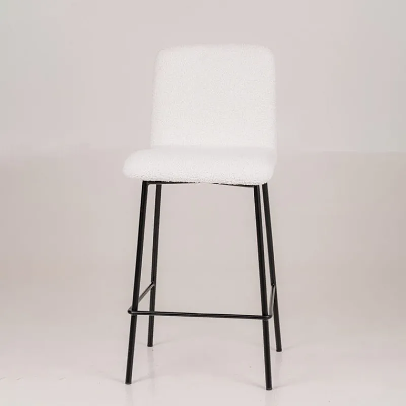 Sessio Plaza Tabouret snack moderne en tissu et pieds en métal> Tabouret Snack (assise +/- 65 Cm)|Tabouret De Bar (assise +/- 80 Cm)