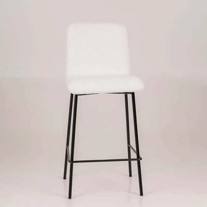 Sessio Plaza Tabouret snack moderne en tissu et pieds en métal> Tabouret Snack (assise +/- 65 Cm)|Tabouret De Bar (assise +/- 80 Cm)