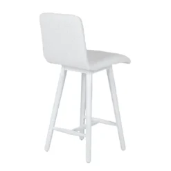 Sessio Plaza Tabouret snack scandinave en tissu et pieds coniques en bois><noscript><img width=